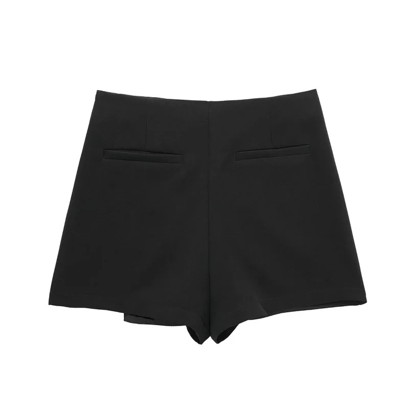 High-Waisted Asymmetric Side-Slit Skort 4 High-Waisted Asymmetric Side-Slit Skort - Image 4