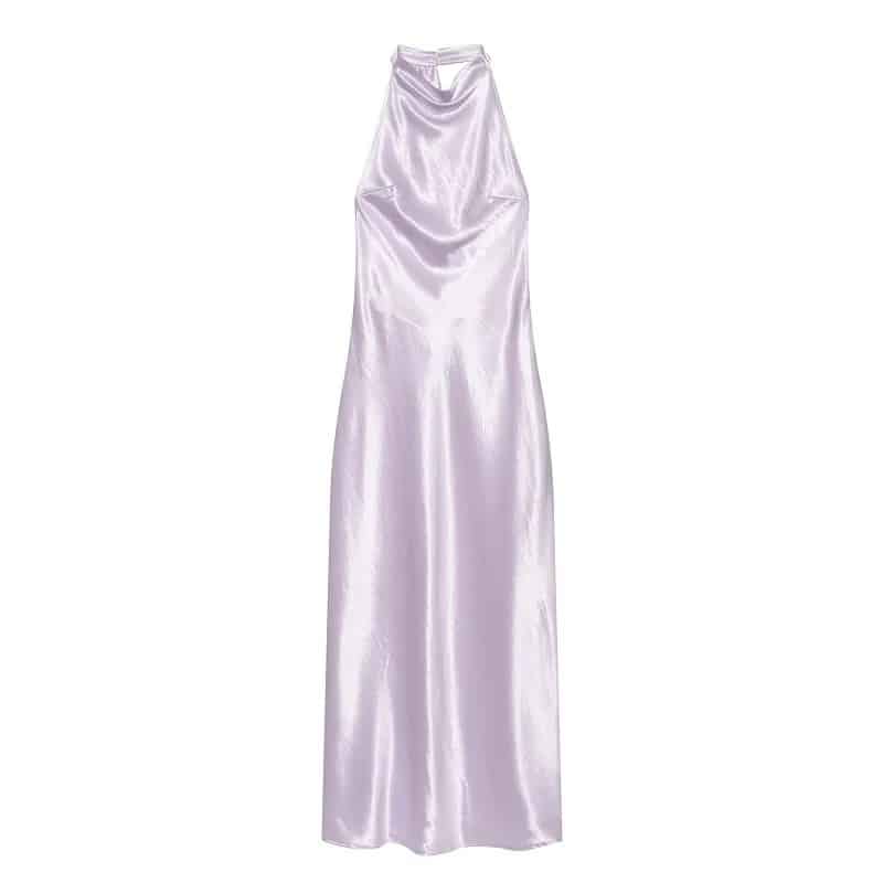 Alicia Satin Halter Maxi Dress-High-Neck Backless Long Dress 6 Alicia Satin Halter Maxi Dress-High-Neck Backless Long Dress - Image 6